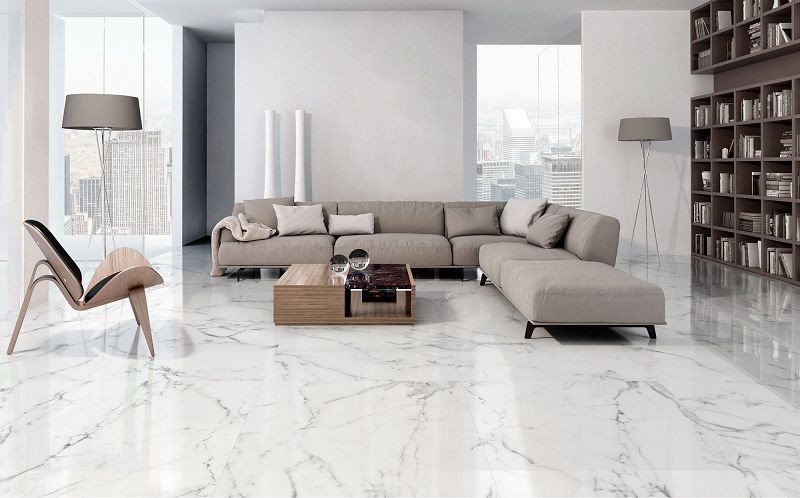 ITT Aral White Shiny Rect. 59,5x59,5 płytki marmurowe gresowe 134622