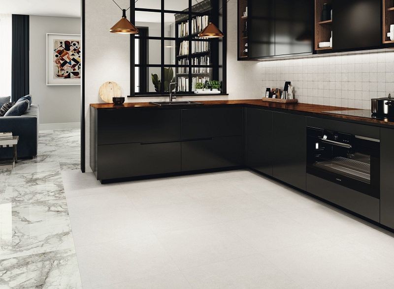 APE Wabi Sabi Stru Wabi Bianco Rect 60x60 płytki betonowe gresowe 112800