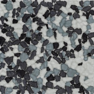 Dell Arte Island Glass 30x30: Graue & weiße Glasmosaikfliesen