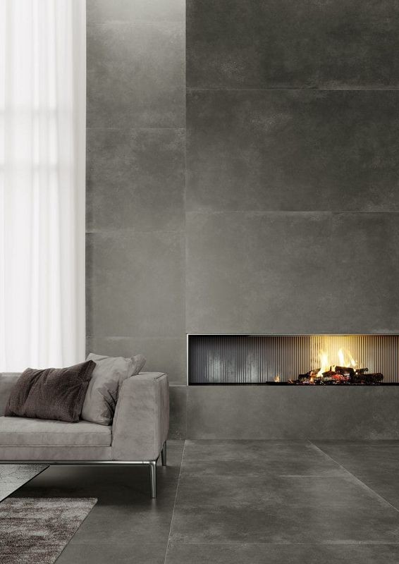 Cerrad Modern Concrete Graphite 79,7x79,7 płytki gresowe imitujące beton 120664