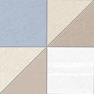 Vives Seine Debilly-R Cielo 15x15 Patchwork-Fliesen aus Gres