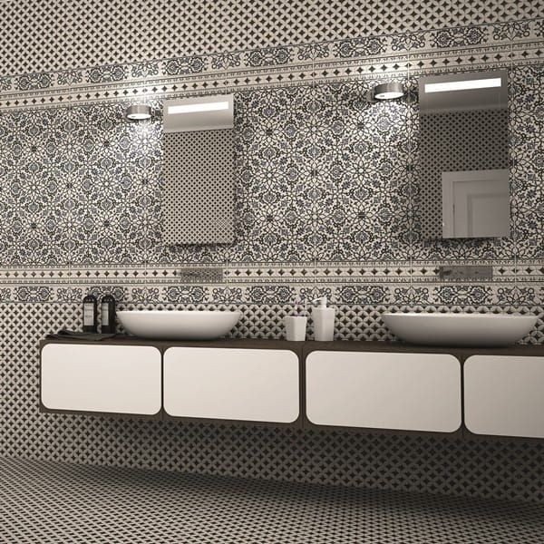 Realonda Orly Deco Cenefa 44x44 płytka gresowa 156597