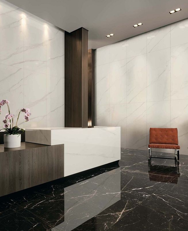 Cercom To Be Marble Portoro Lux 30x60 płytki gresowe imitujące marmur 120492