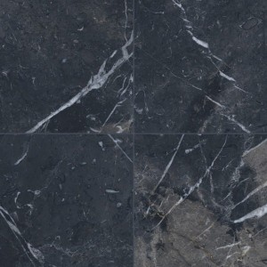 Gayafores Velvet Negro 33x33 cm: Schwarze Marmorfliesen