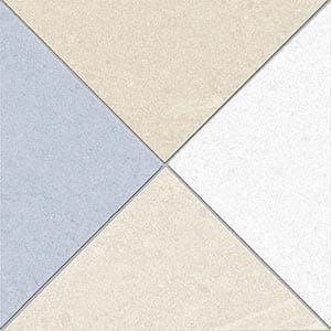 Vives Seine Seguin-R Cielo 15x15 Patchwork-Fliesen aus Feinsteinzeug