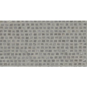 Fioranese Marmorea Grigio Imperiale Dekor-Effekt, poliert 74x148 mm (713DL): Feinsteinzeug Fliesen