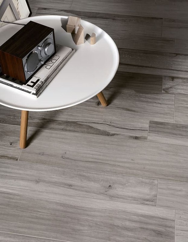 Płytki drewno szare rustykalne ABK Soleras Grigio Rett 40x170 86218