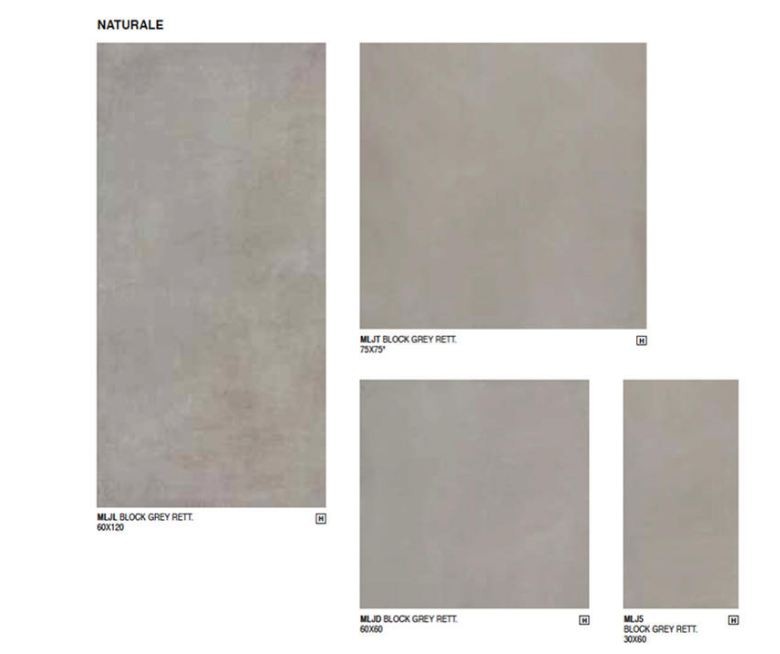 Płytki podłogowe imitujące beton Marazzi Block Grey MLJL 60X120 48462