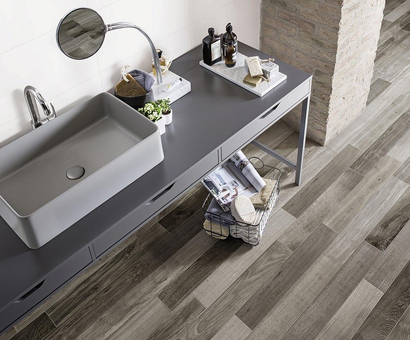 Gres szary jodełka francuska Marazzi Treverkfusion Grey M007 10X70 81288