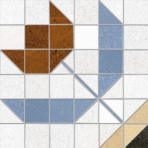 Vives Seine Sedar-R Blau 20x20 Patchwork Fliesen aus Feinsteinzeug