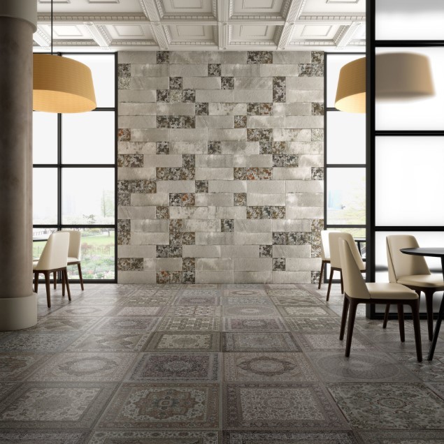 Płytki patchworkowe wzorzyste Aparicl Kilim Single Nat. Mos. 29,75X29,75 66332