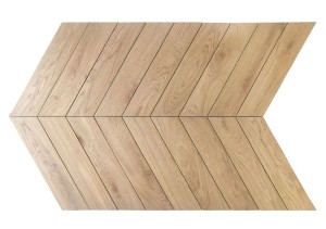 EmilCeramica Mimesis Miele Chevron 11x54: Holzoptik-Parkettfliesen im Fischgrätmuster
