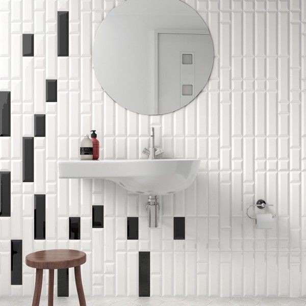 Equipe Metro Black Matt 7,5x30 płytka ścienna 158995