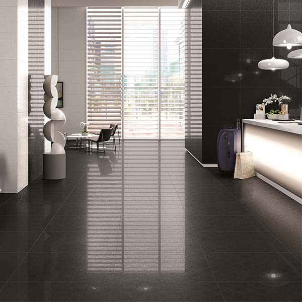 Gres czarny brokat Azteca Smart Lux Black 60x60 1658