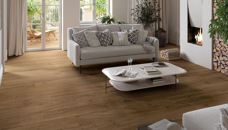 Emil Ceramica/Provenza Revival Chevron Cuoio Silktech 11x54 ELGM płytki gresowe imitujące drewno 126550