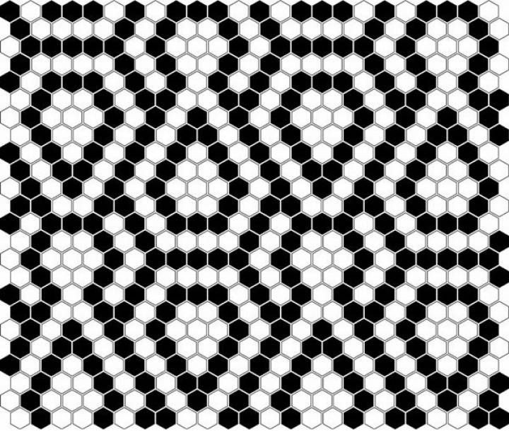 Dunin Mini Hexagon B&W Lace 26x30 mozaika heksagonalna 103871