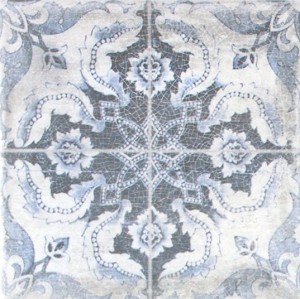 Blaue Patchwork Fliesen Geotiles Marais 22,3x22,3 cm