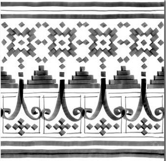 Vives Vodevil Bellaria-2 Sombra 20x20 dekor 165166