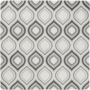 Barwolf Spatolato Tapete Grau 13x13 Fliesen Patchwork