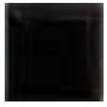 Equipe Metro Black 7.5X7.5 Schwarze gewölbte Fliesen