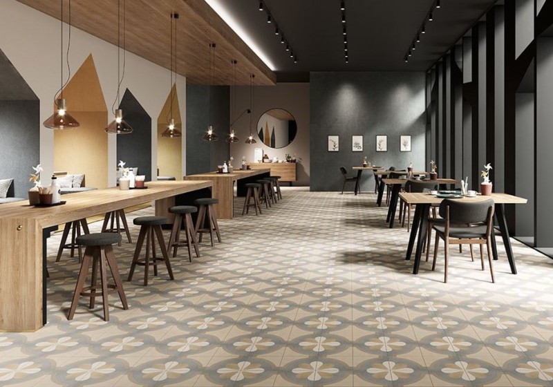 Płytki patchworkowe szary beż Fioranese Cementine Boho 2 20x20 bn 33324