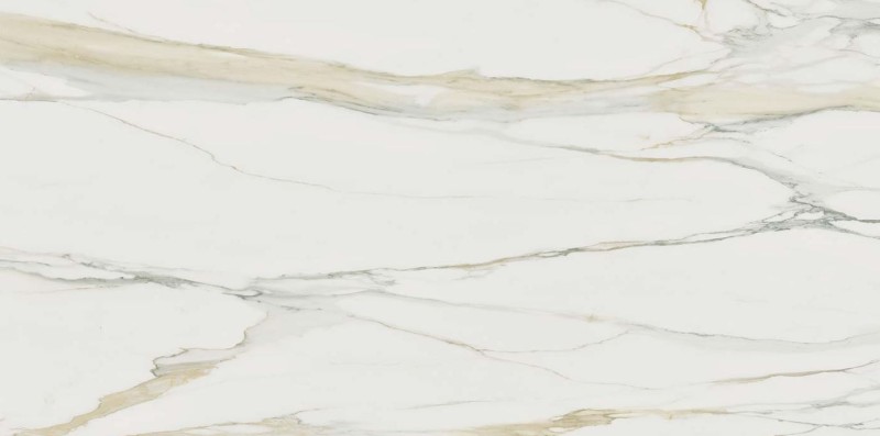 Płytki duże podłogowe biały marmur delikatna brąz czarna żyła Florim Rex Classici di Rex Calacatta Gold Mat 160x320x6mm 96507