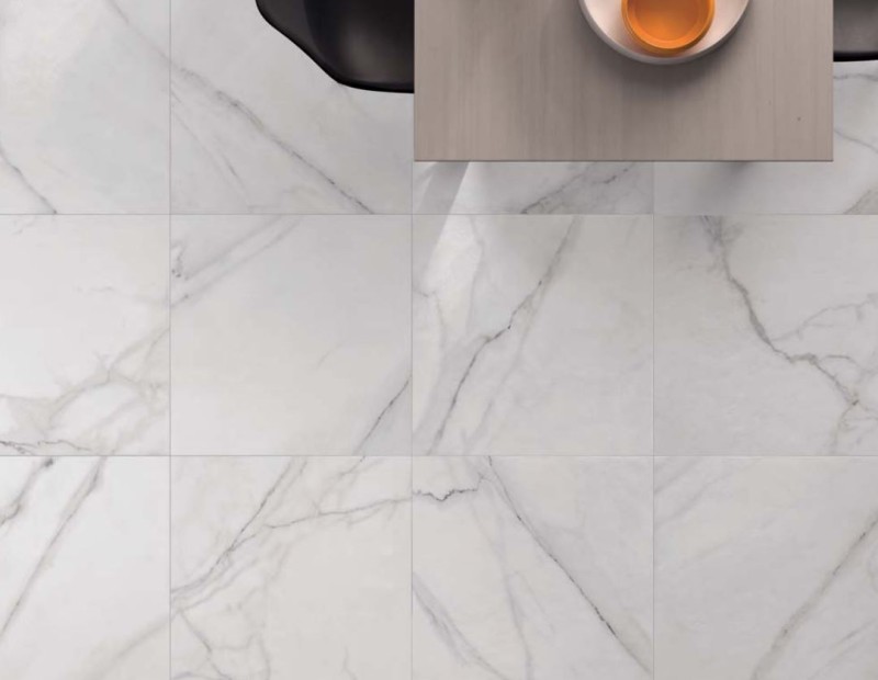 Gres marmur białe z delikatną szaro- czarną żyłą Flaviker Supreme Statuario Royal Mix SPMIP10 60x120 75589