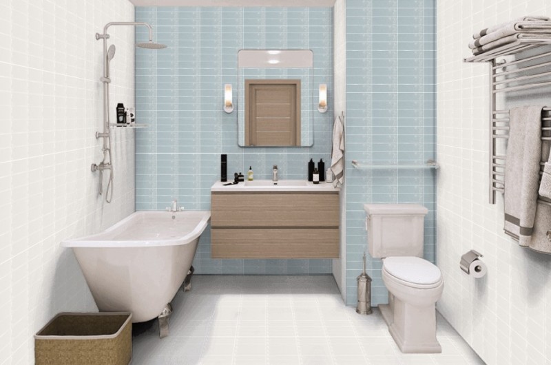 cegiełki długie jasno niebieske Equipe Country Ash Blue 13,2x40 20570