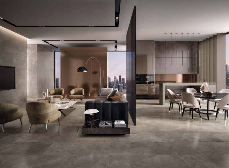 Gres beton loft brąz Flaviker Hyper Silver Taupe PF60003091 30x120 77058