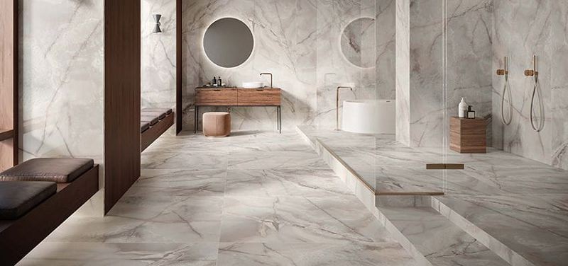 Casalgrande Padana Onici Onice Perla Naturale 120x120 płytki gresowe imitujące kamień 106248