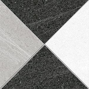 Vives Seine Seguin-R Grafito 15x15 Patchwork-Fliesen aus Gres