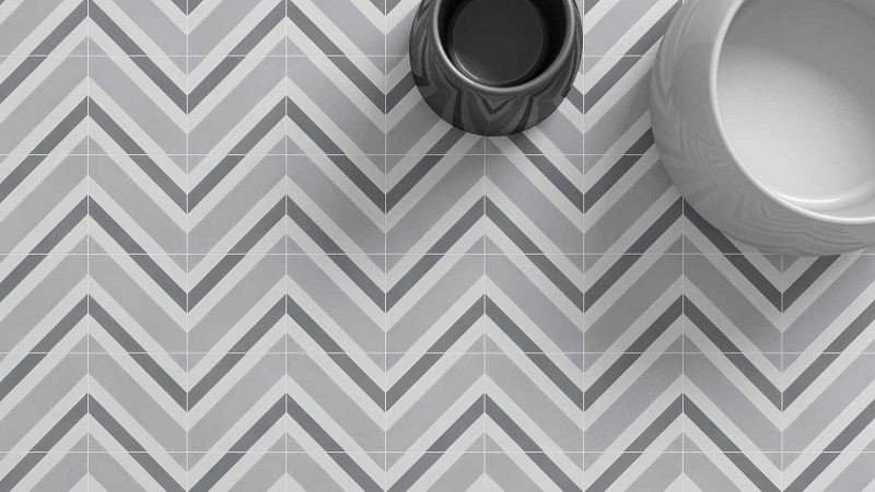 WOW Pattern Decor Grey 18,5x18,5 płytka gresowa 164502