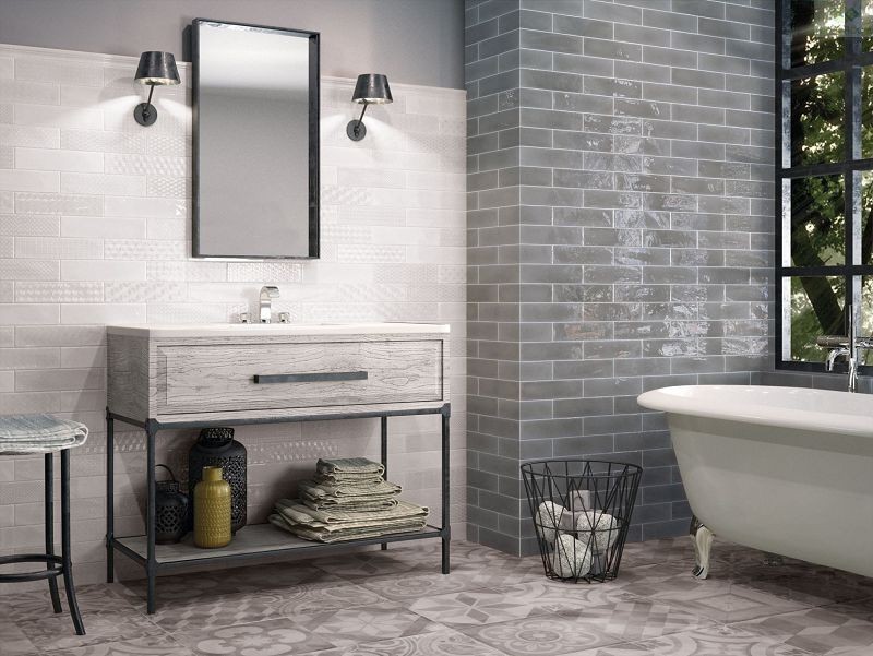 Cifre Opal Grey Brillo 7,5x30 płytka ścienna 122181