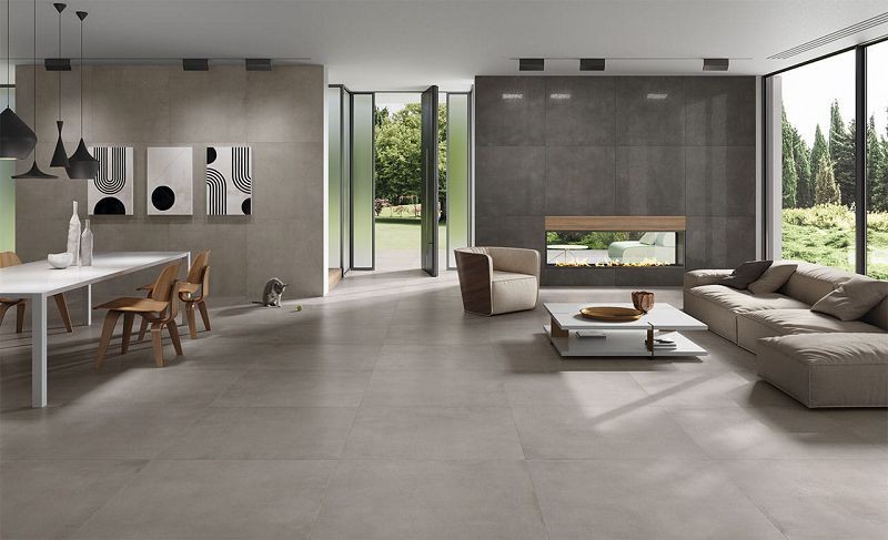 Cercom Infiniti Concrete Naturale 80x80 płytki gresowe imitujące beton 119970