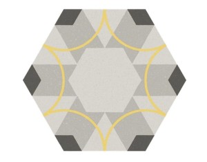 Marca Corona Paprica P2 Farbe Esagona 25x21,6 F924 hexagonale Fliesen