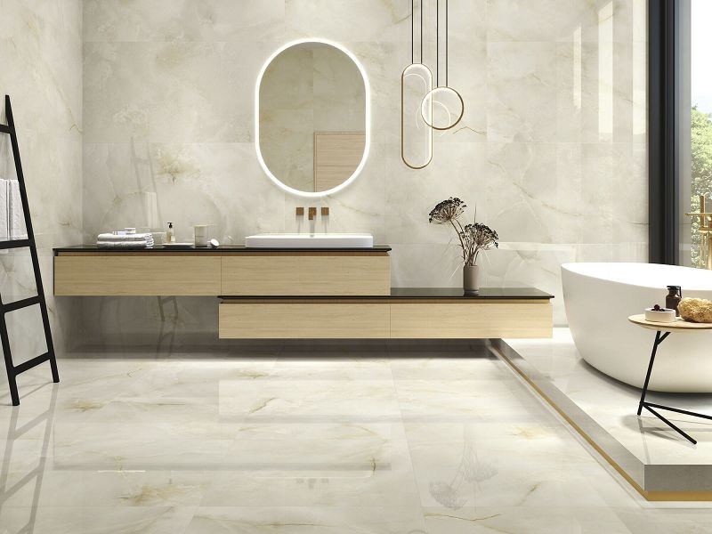 Baldocer Quios Cream Pulido Rectificado 80x80 płytki marmurowe gresowe 117202