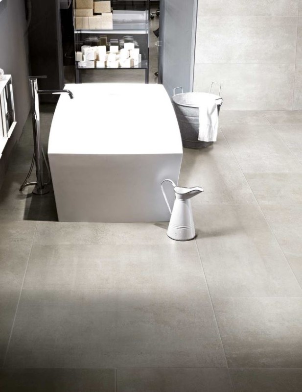 Płytki podłogowe beton przetarty szare Florim Floor Gres Rawtech Raw- White natur 80x80 94672