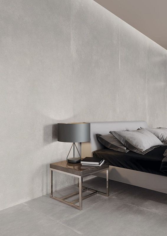 Cerrad Modern Concrete Silver Lappato 119,7x119,7 płytki gresowe imitujące beton 105355