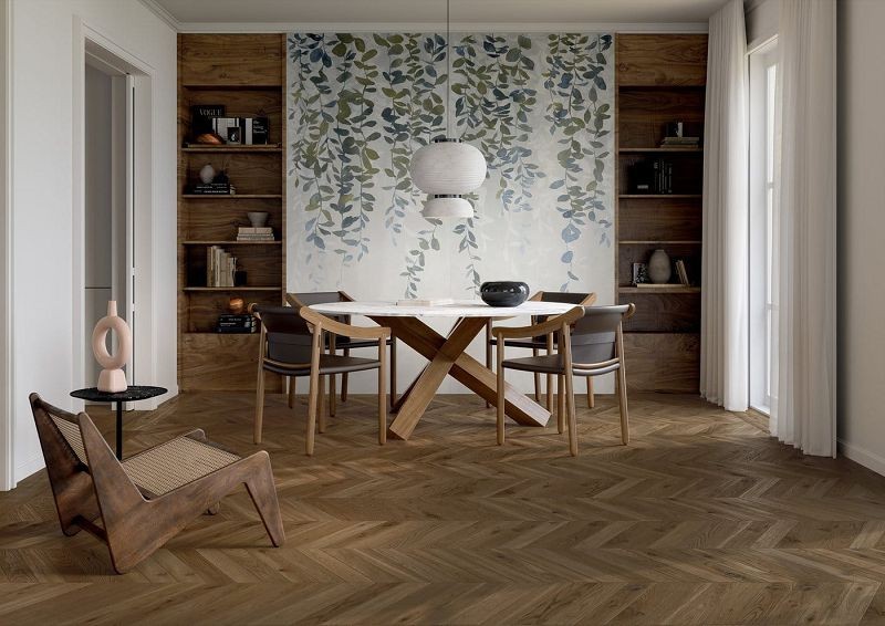 Marca Corona Elisir Royal Castano Chevron 7,5x45 I896 płytki drewnopodobne 143226
