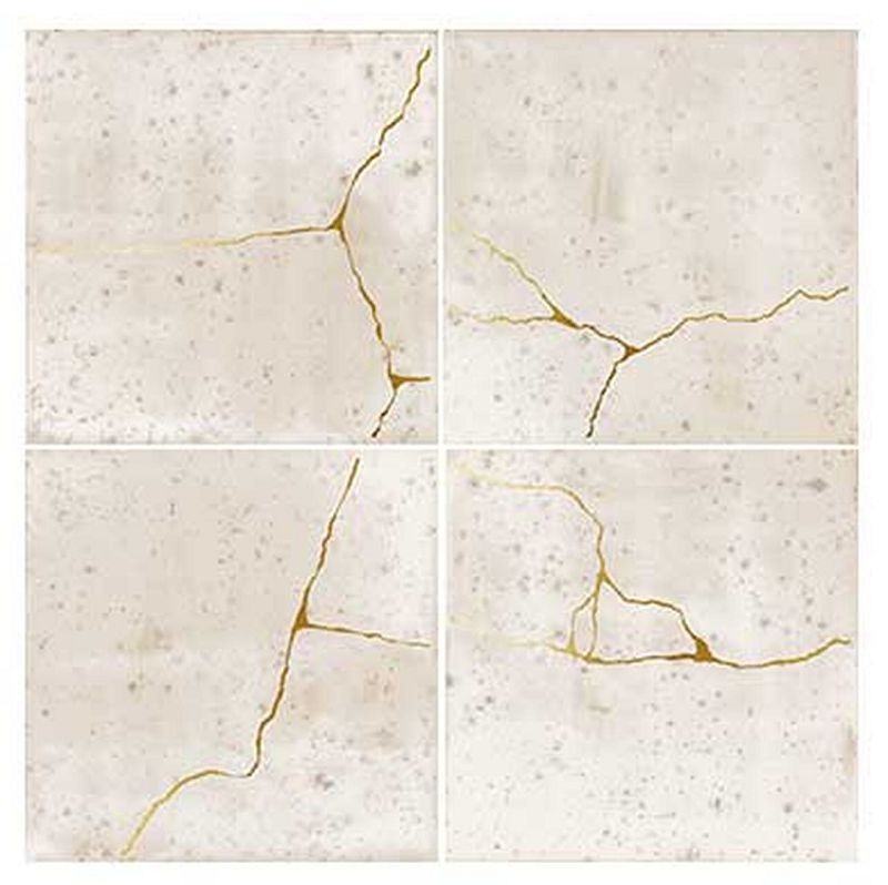 WOW Enso Kintsugi Ivory 12,5x12,5 płytka ścienna dekor 155767