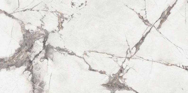 Spiek marmur biały z szaro czarnymi żyłami Flaviker Supreme Evo Invisible Select 120x280 6 mm 78934