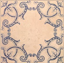 Płytki łazienkowe wrzoryste biało-niebieske Mainzu Barro Decor 20x20 54500