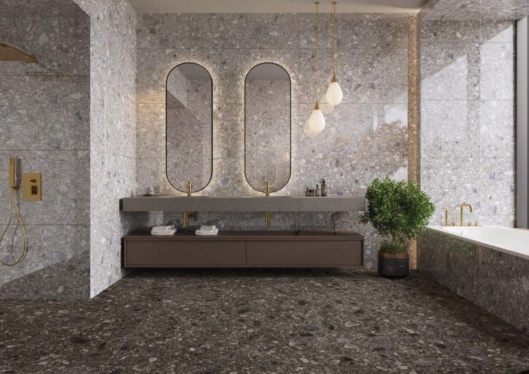 Cerrad Ceppo Nuovo Black Poler 59,7x119,7 płytki gresowe imitujące lastryko 120622