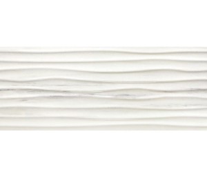 Baldocer Wellen Riverdale White 30x90 Wandfliesen