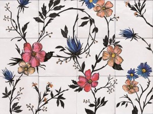 Marazzi Rice Decoro Garden Modulo A 45x60 M9E5 Patchwork-Fliesen aus Feinsteinzeug