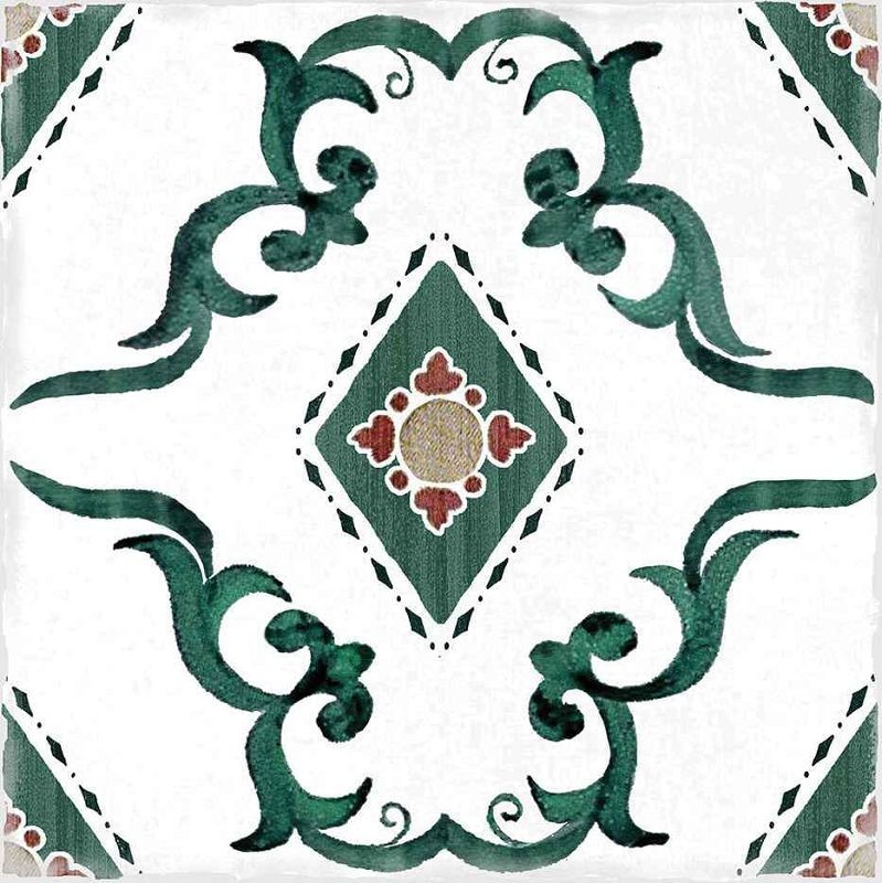 Estudio Andratx Dragonera Green 15x15 płytka podłogowa patchwork 128911