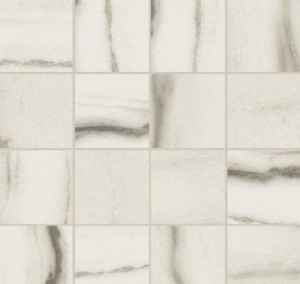 Florim Rex Precious White Fantasy Moz Gloss 30x30: Marmor-Bodenfliesen