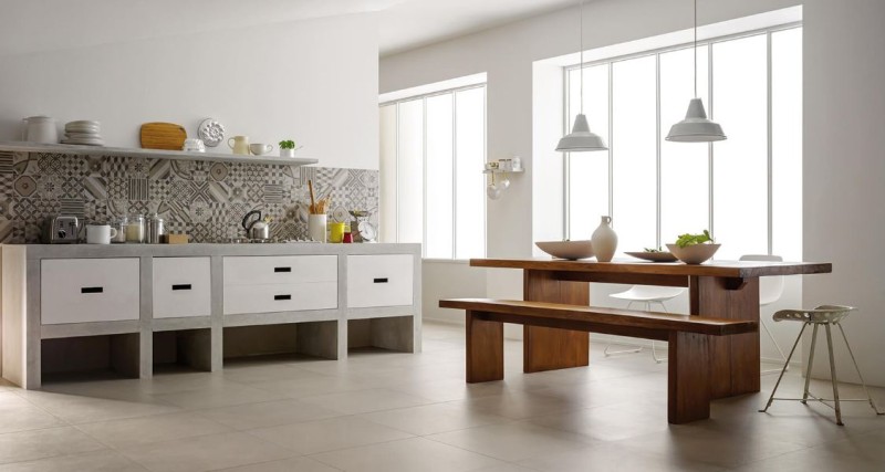 Płytki podłogowe beton beż Marazzi Block Beige MM5C 90X90 48312