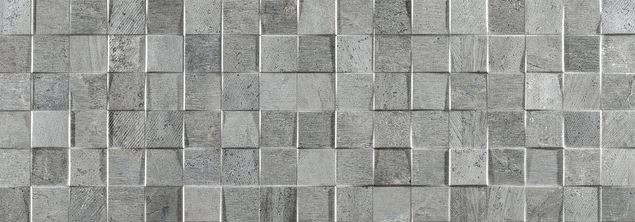 Płytki imitujące szary beton Porcelanosa Rodano mosaico silver 33,3x100 43458