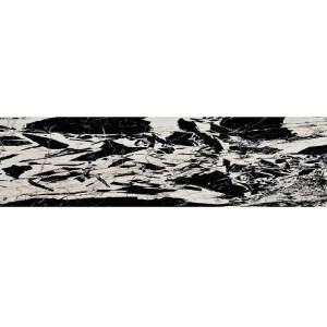 Fioranese Prestige Black: Antik-Effekt, poliert, 7,3x30 cm (M3737LR) - Feinsteinzeug-Ziegel